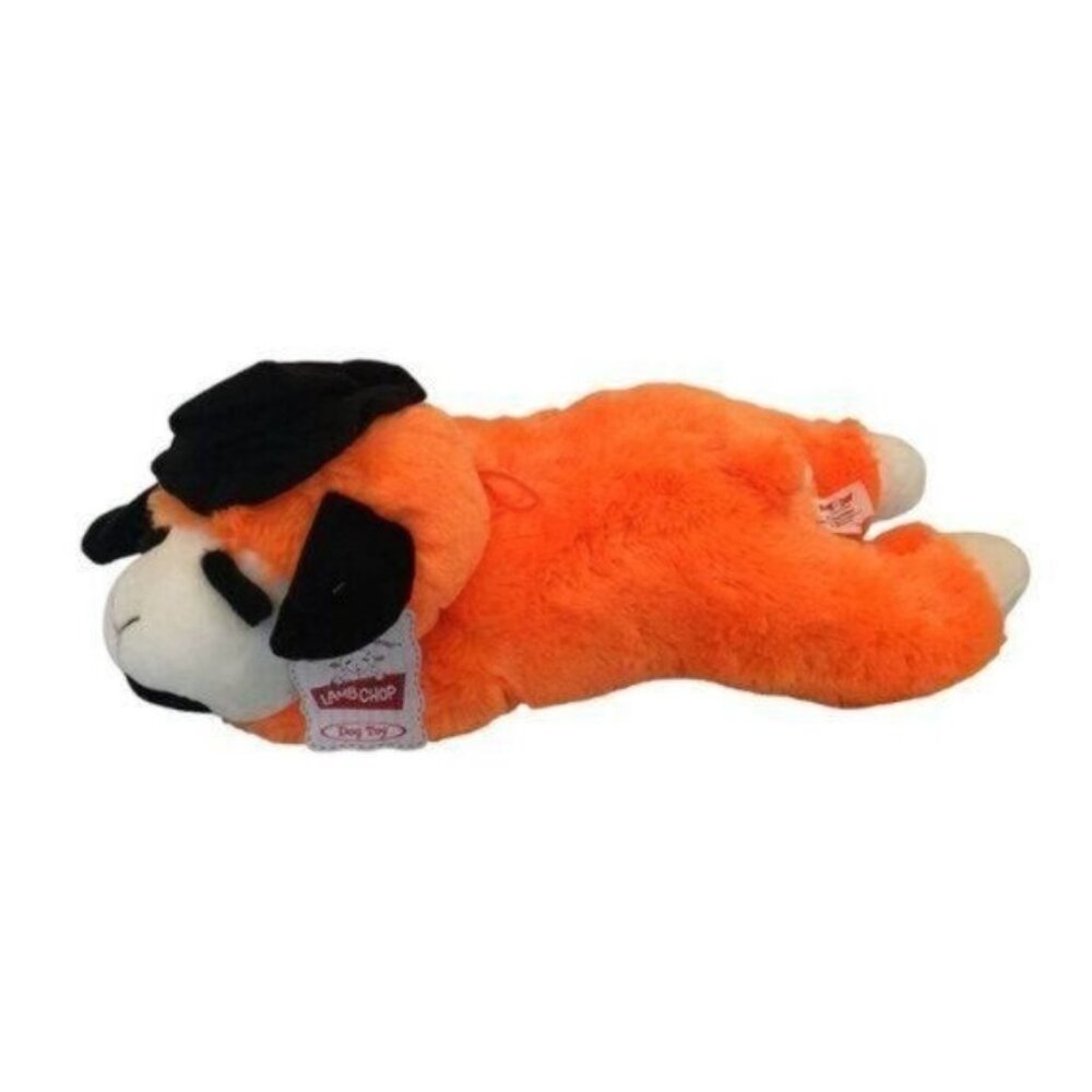 Lamb Chop Extra Large 19" Halloween Orange Lamb with Witch Hat Squeaker …